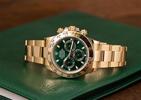 men's gold rolex green face|green face gold band rolex.